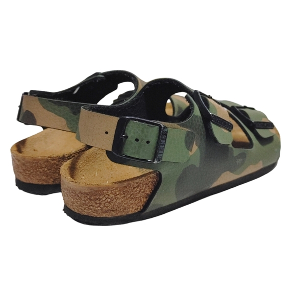Birkenstock Kids Milano Hook & Loop desert soil camo Birko-Flor Kids Size 32 - 1 - Picture 4 of 8